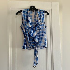 HeartSoul Tie-Dye Sheer Sleeveless Top - Size XS